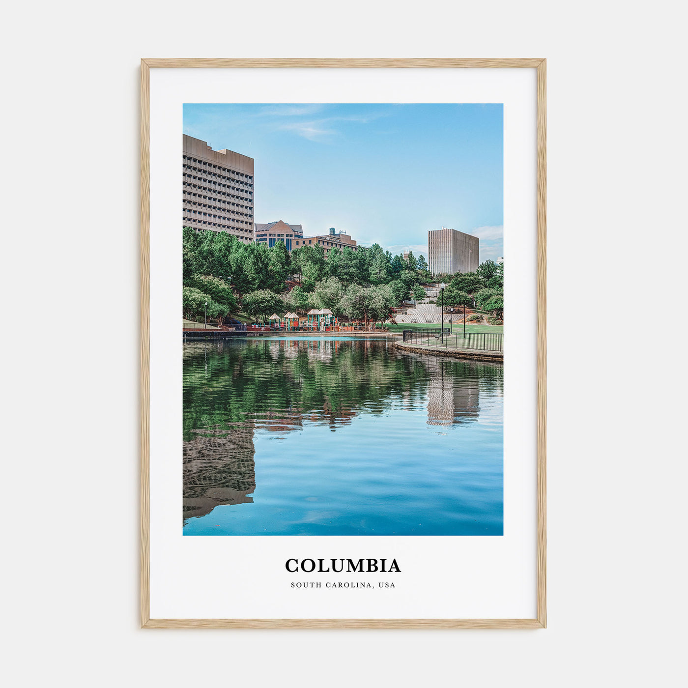 Columbia, South Carolina Portrait Color Poster