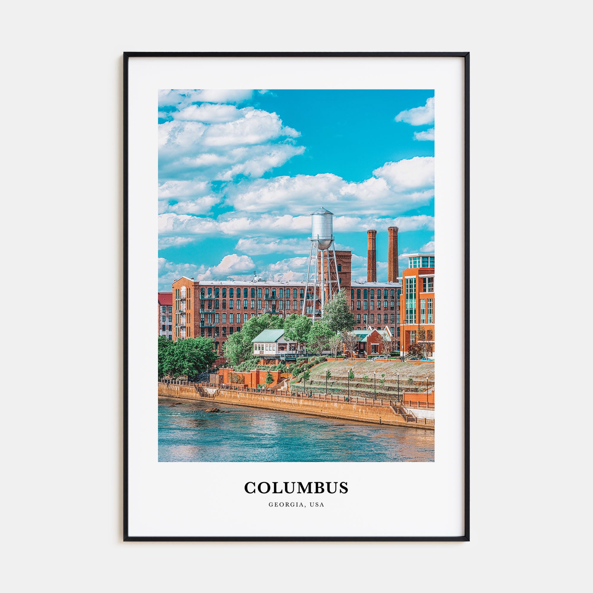 Columbus, Georgia Portrait Color Poster