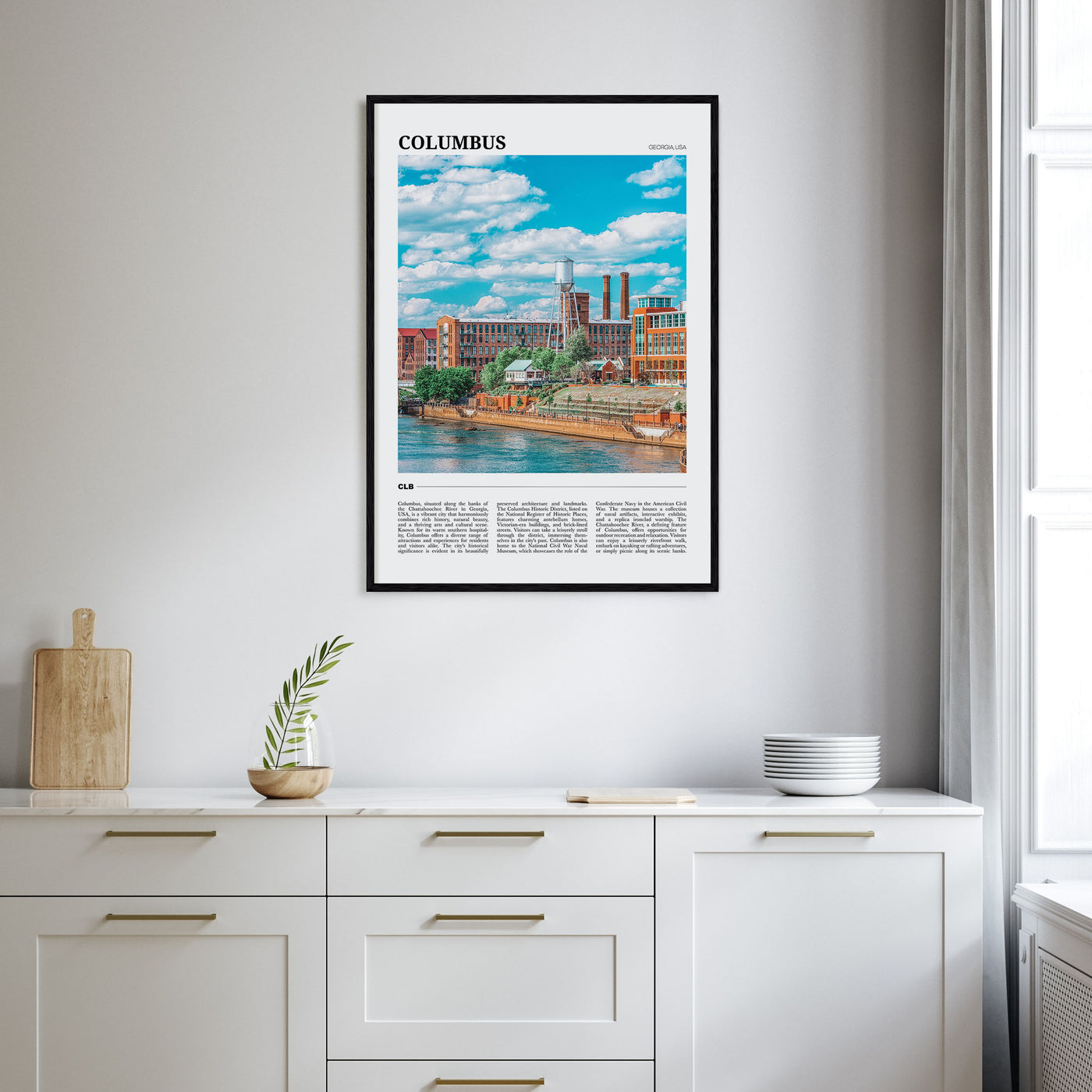 Columbus, Georgia Travel Color Poster