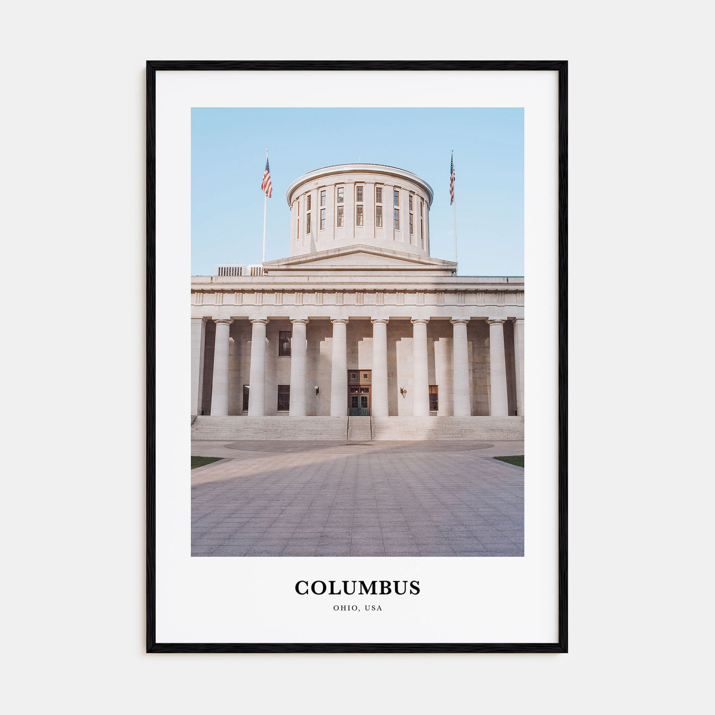 Columbus, Ohio Portrait Color No 2 Poster