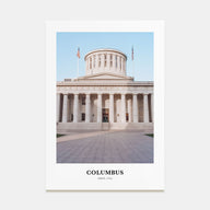 Columbus, Ohio Portrait Color No 2 Poster