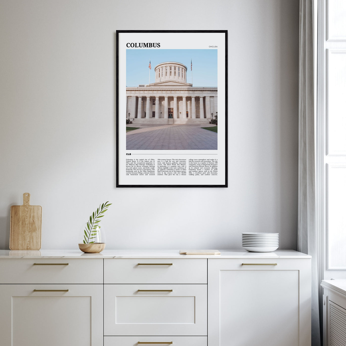 Columbus, Ohio Travel Color No 2 Poster