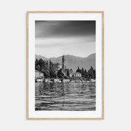 Como Lake Photo B&W Poster