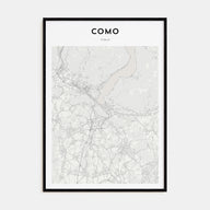 Como Map Portrait Poster