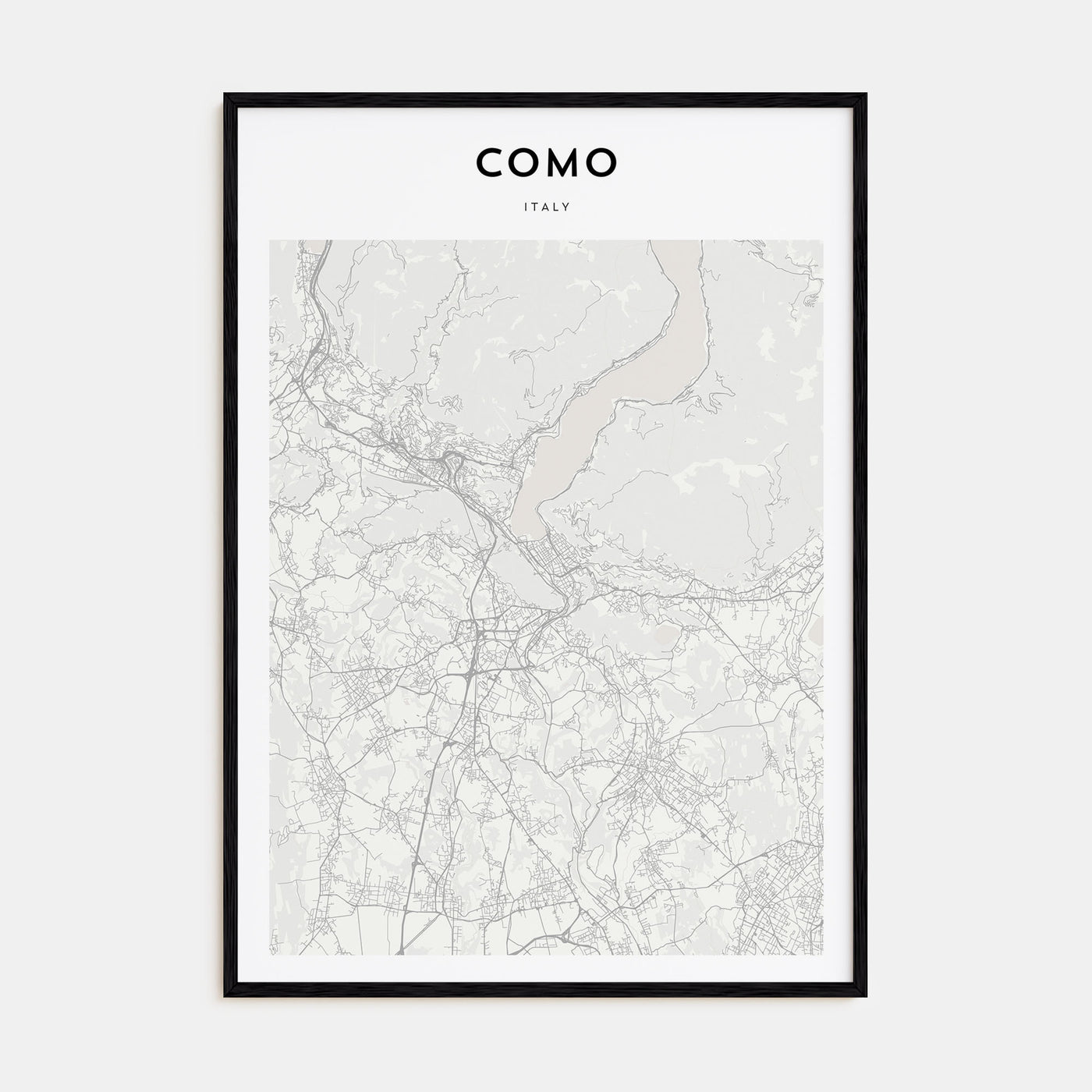 Como Map Portrait Poster