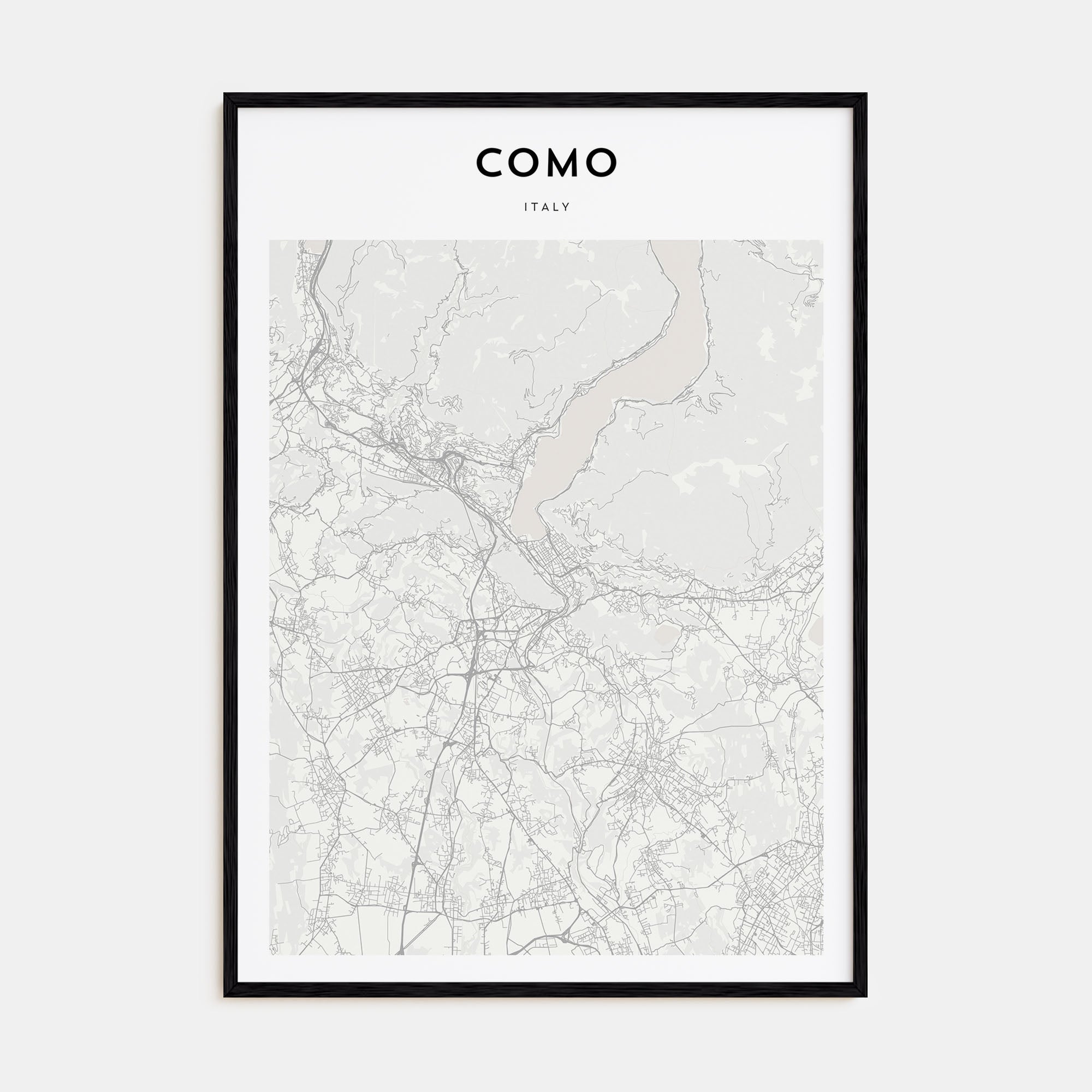 Como Map Portrait Poster