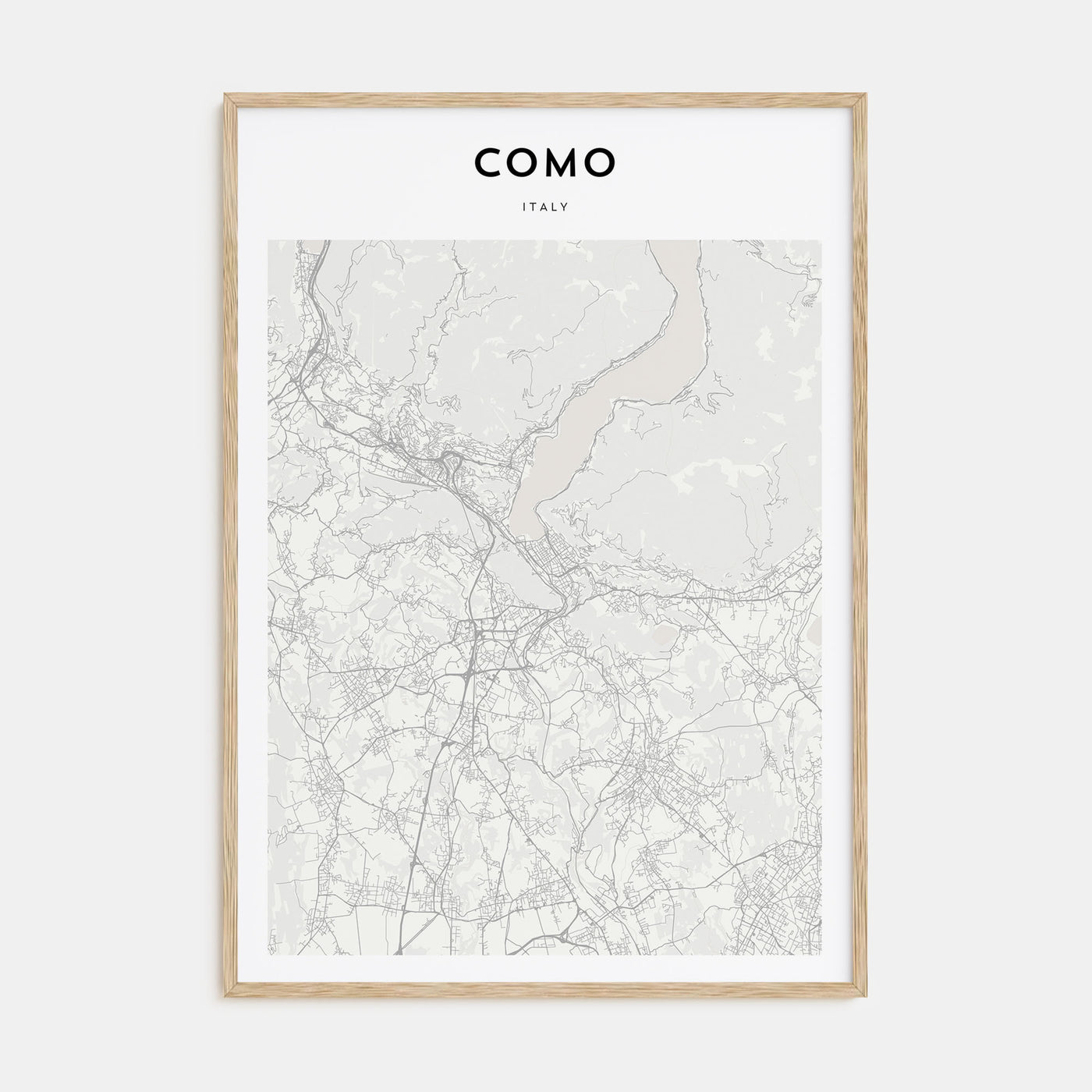 Como Map Portrait Poster