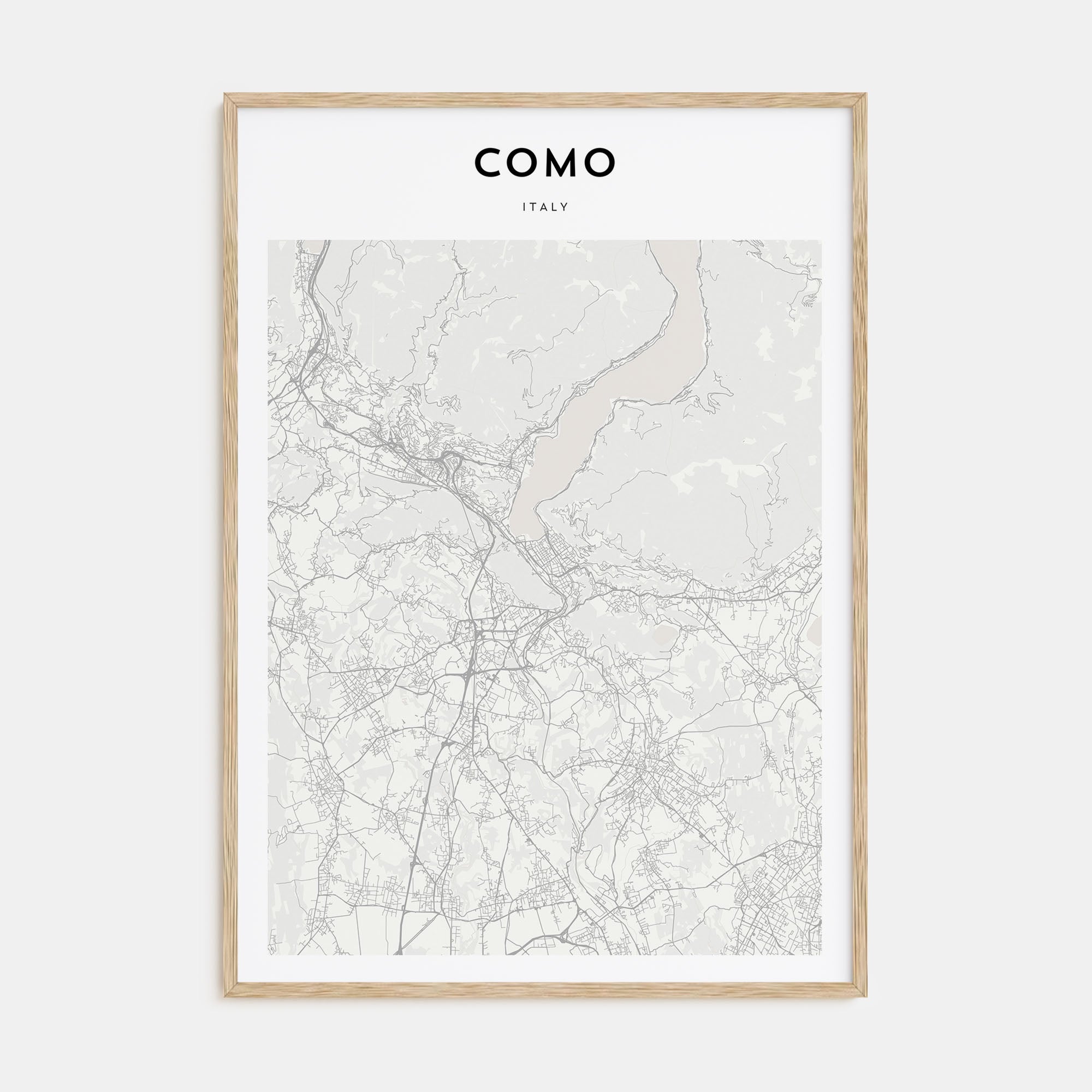 Como Map Portrait Poster