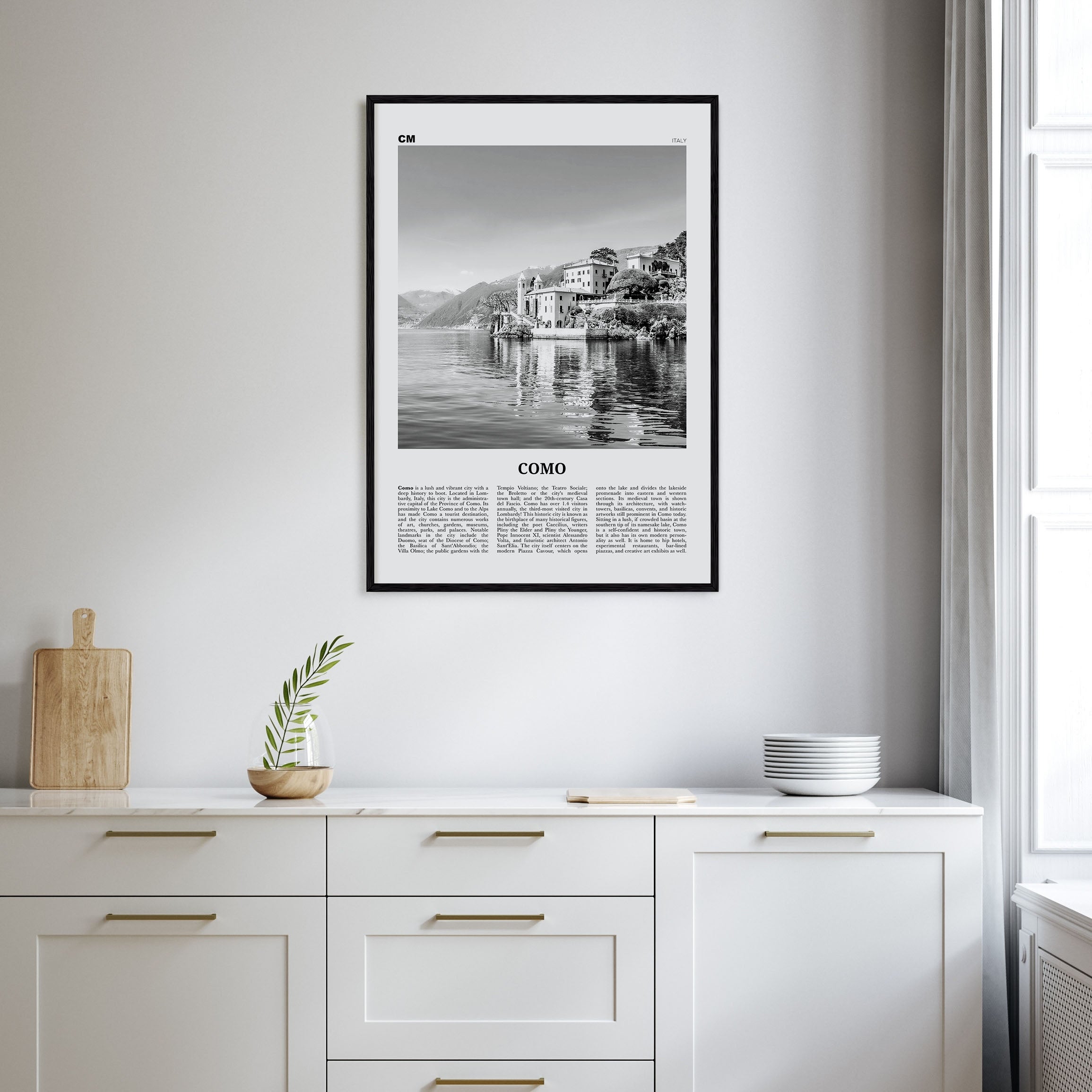 Como Travel B&W No 1 Poster