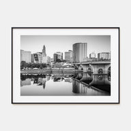 Connecticut Landscape B&W Poster