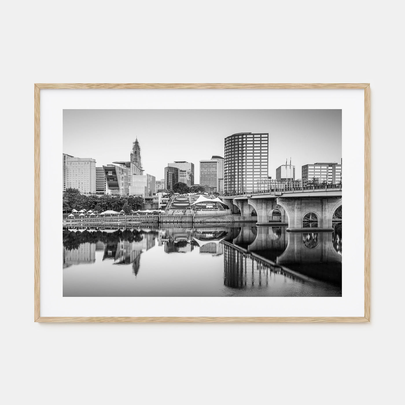 Connecticut Landscape B&W Poster