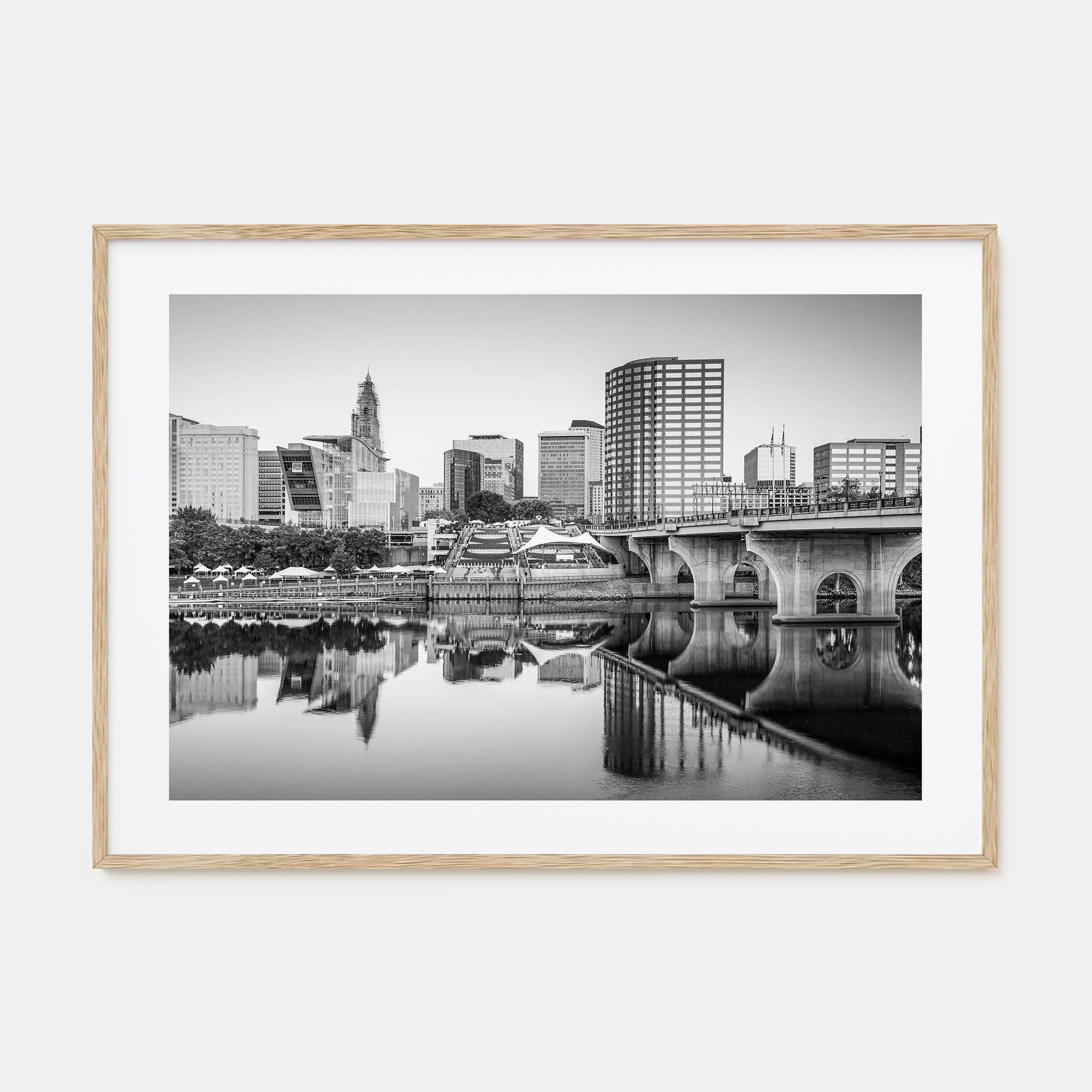 Connecticut Landscape B&W Poster