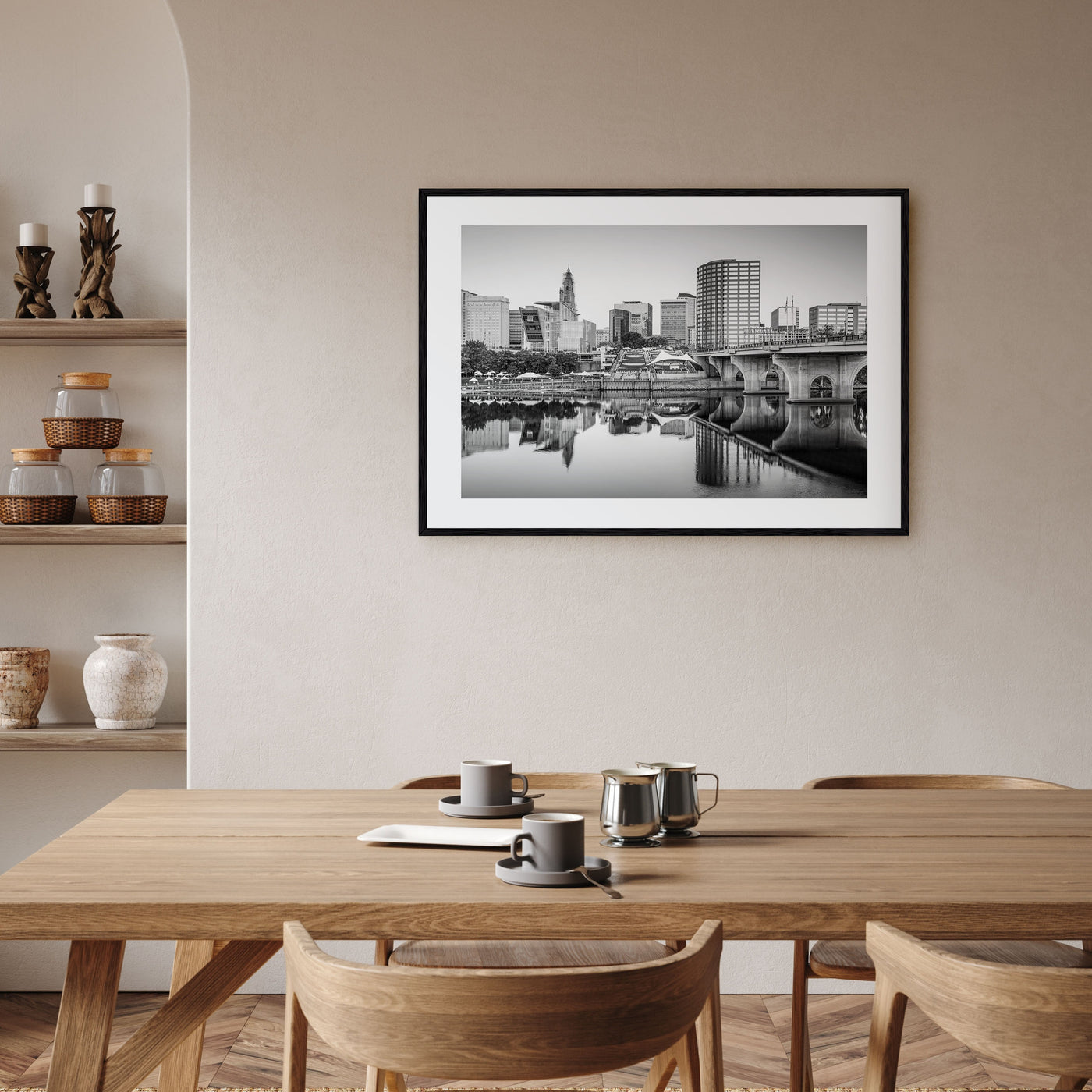 Connecticut Landscape B&W Poster