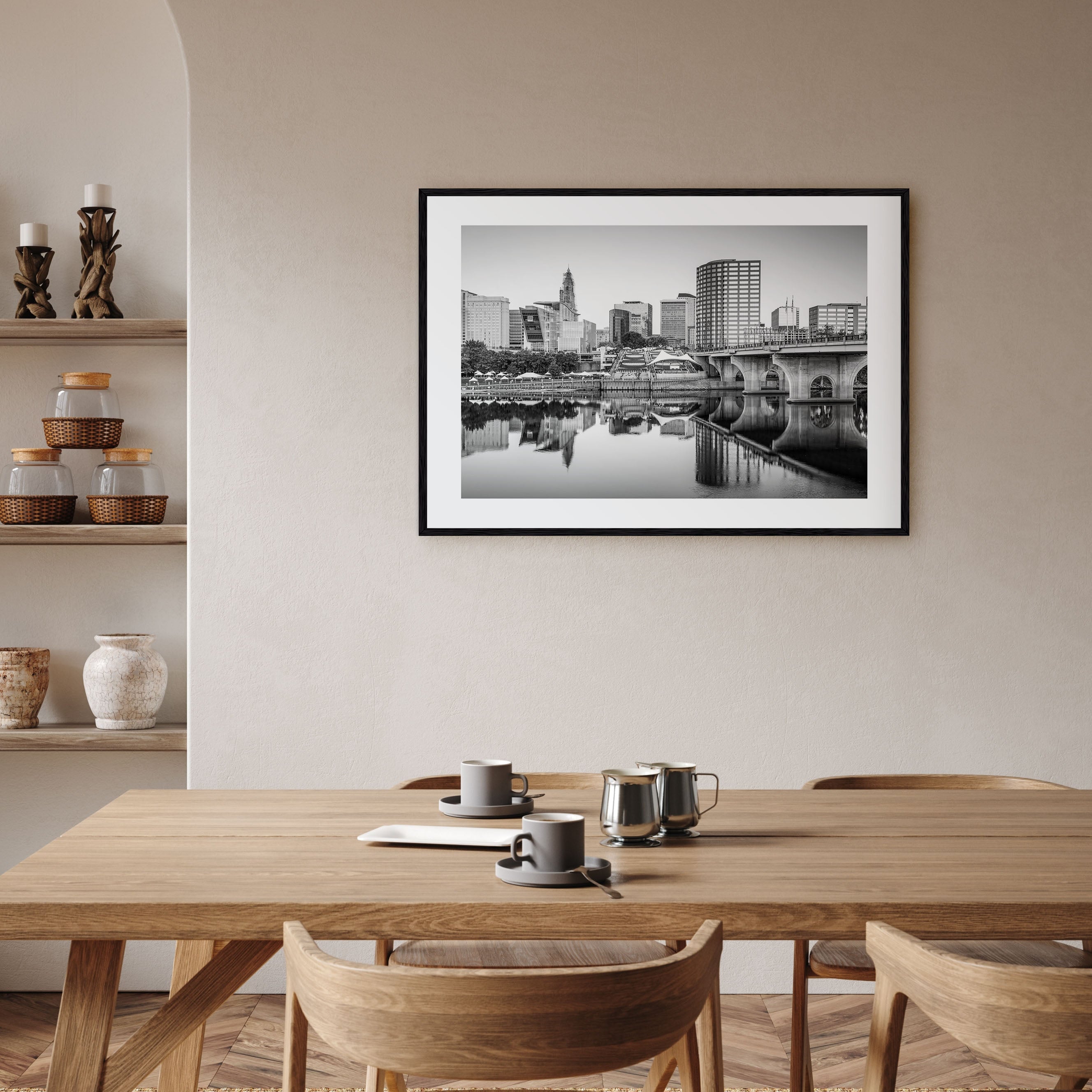 Connecticut Landscape B&W Poster