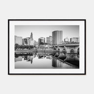 Connecticut Landscape B&W Poster