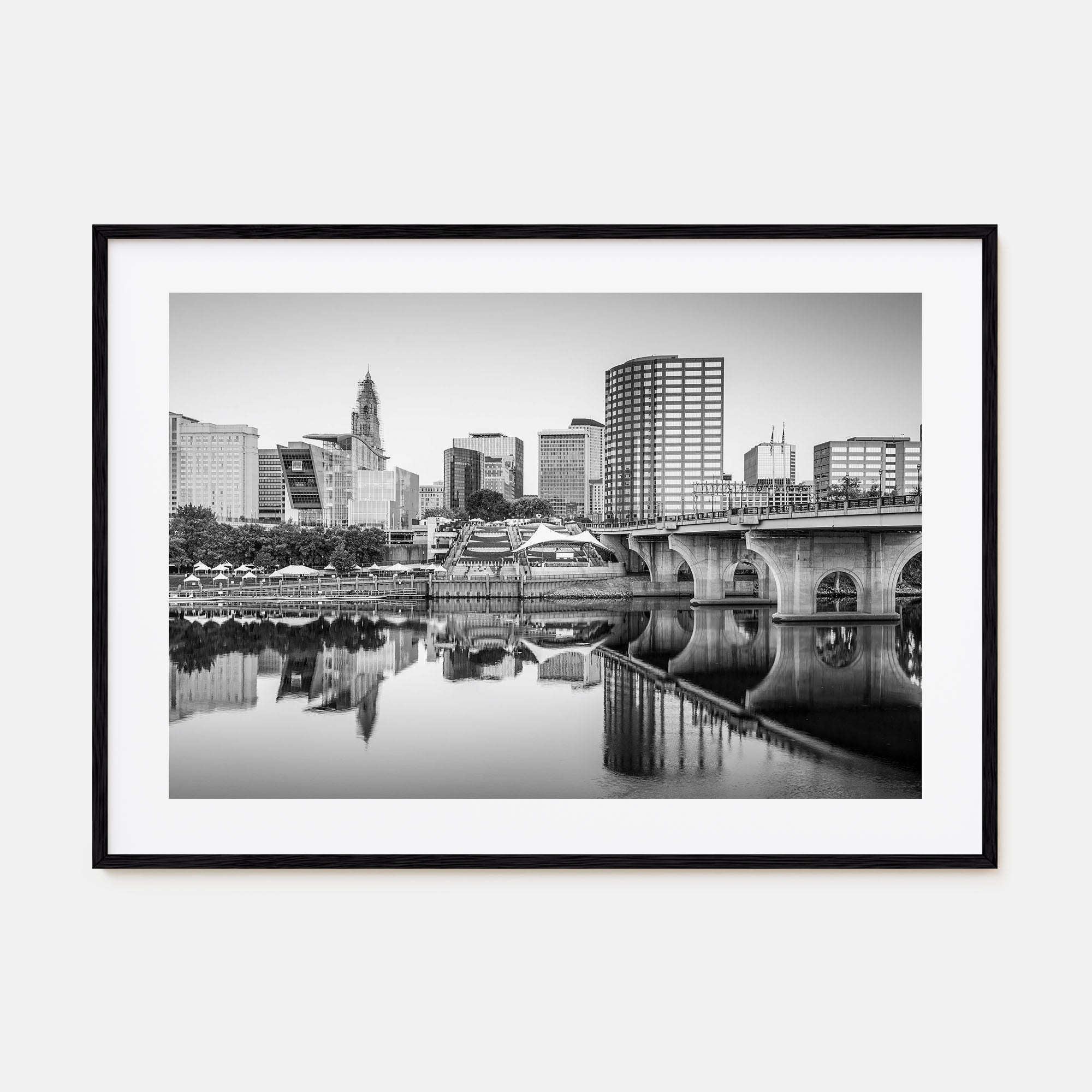 Connecticut Landscape B&W Poster