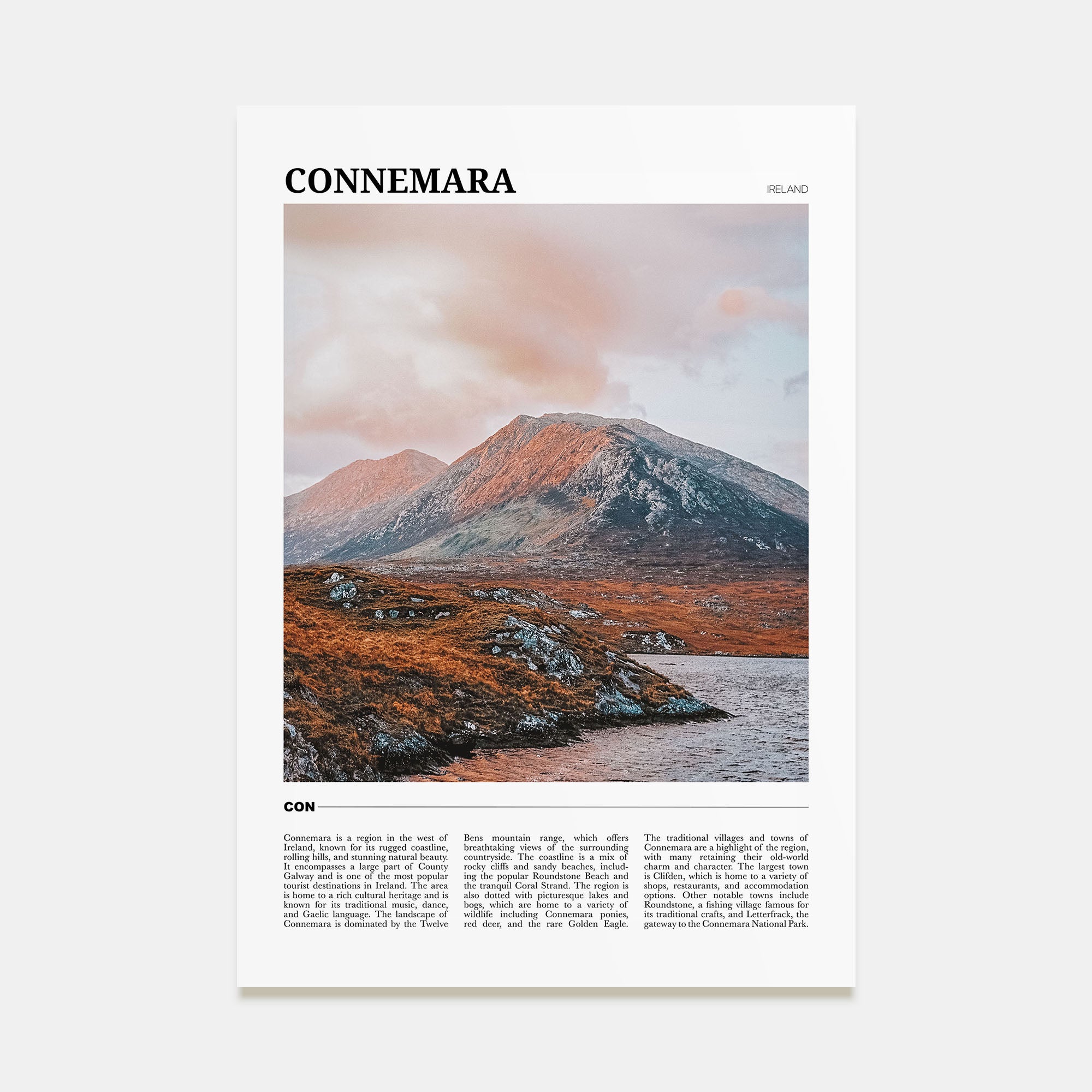 Connemara Travel Color Poster
