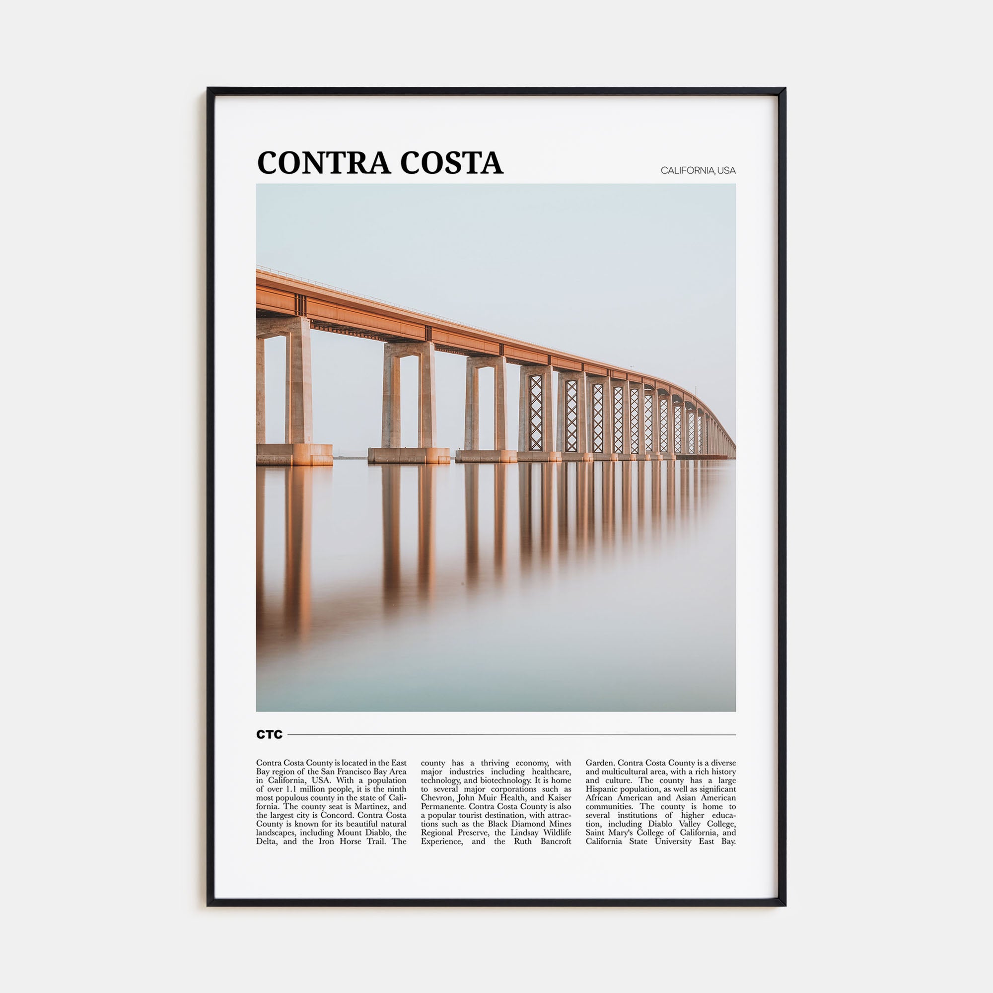 Contra Costa Travel Color Poster