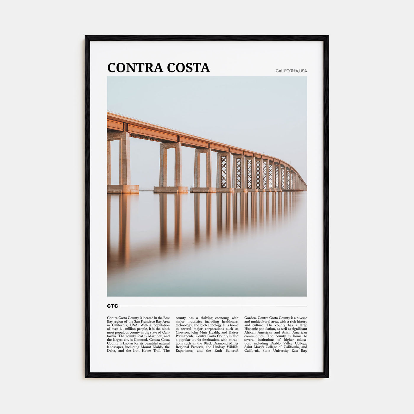 Contra Costa Travel Color Poster
