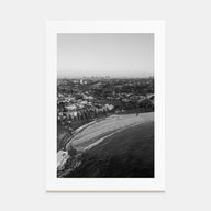 Coogee Beach Photo B&W Poster
