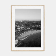 Coogee Beach Photo B&W Poster