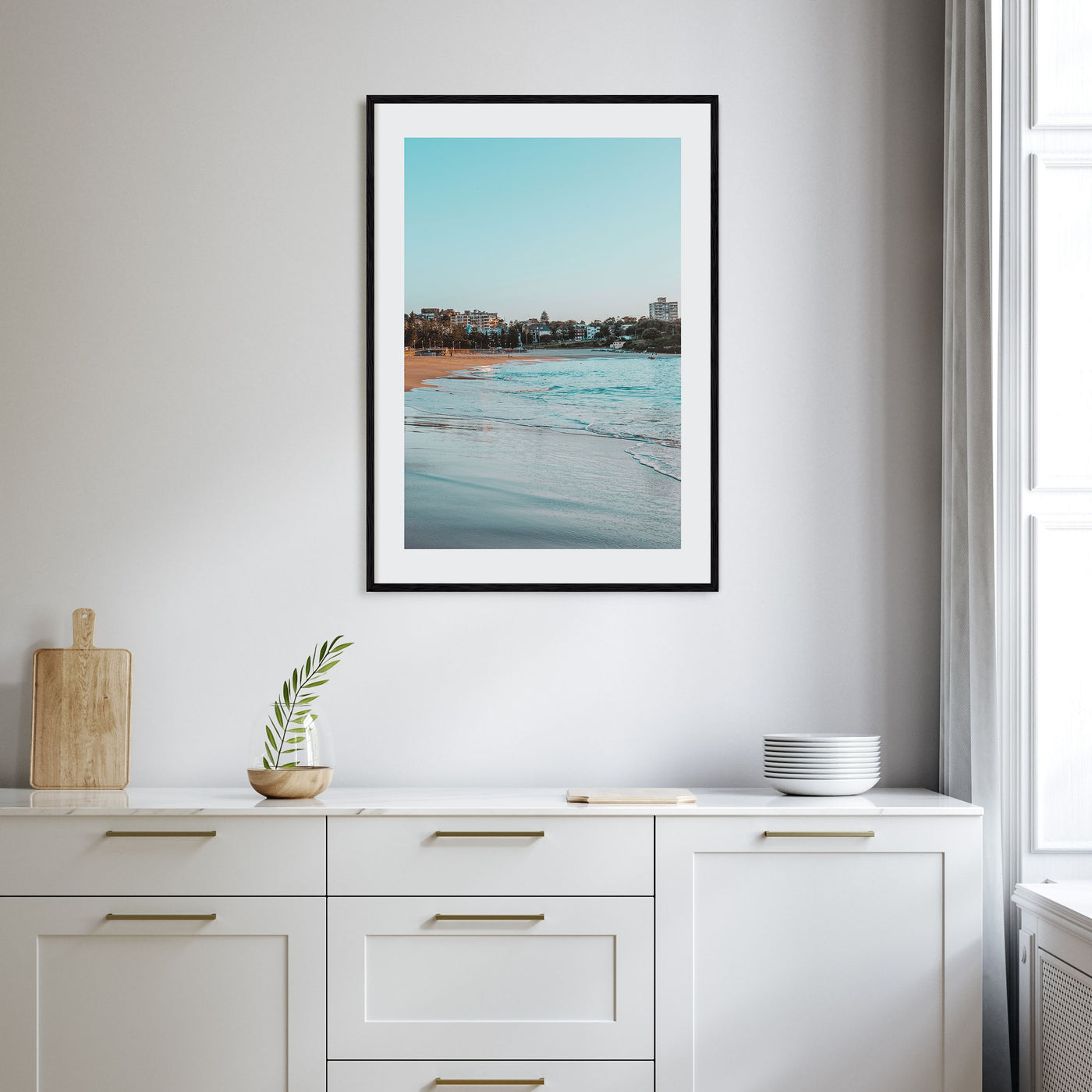Coogee Beach Photo Color No 1 Poster
