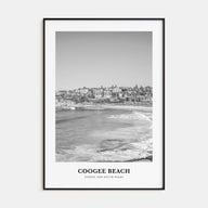 Coogee Beach Portrait B&W Poster