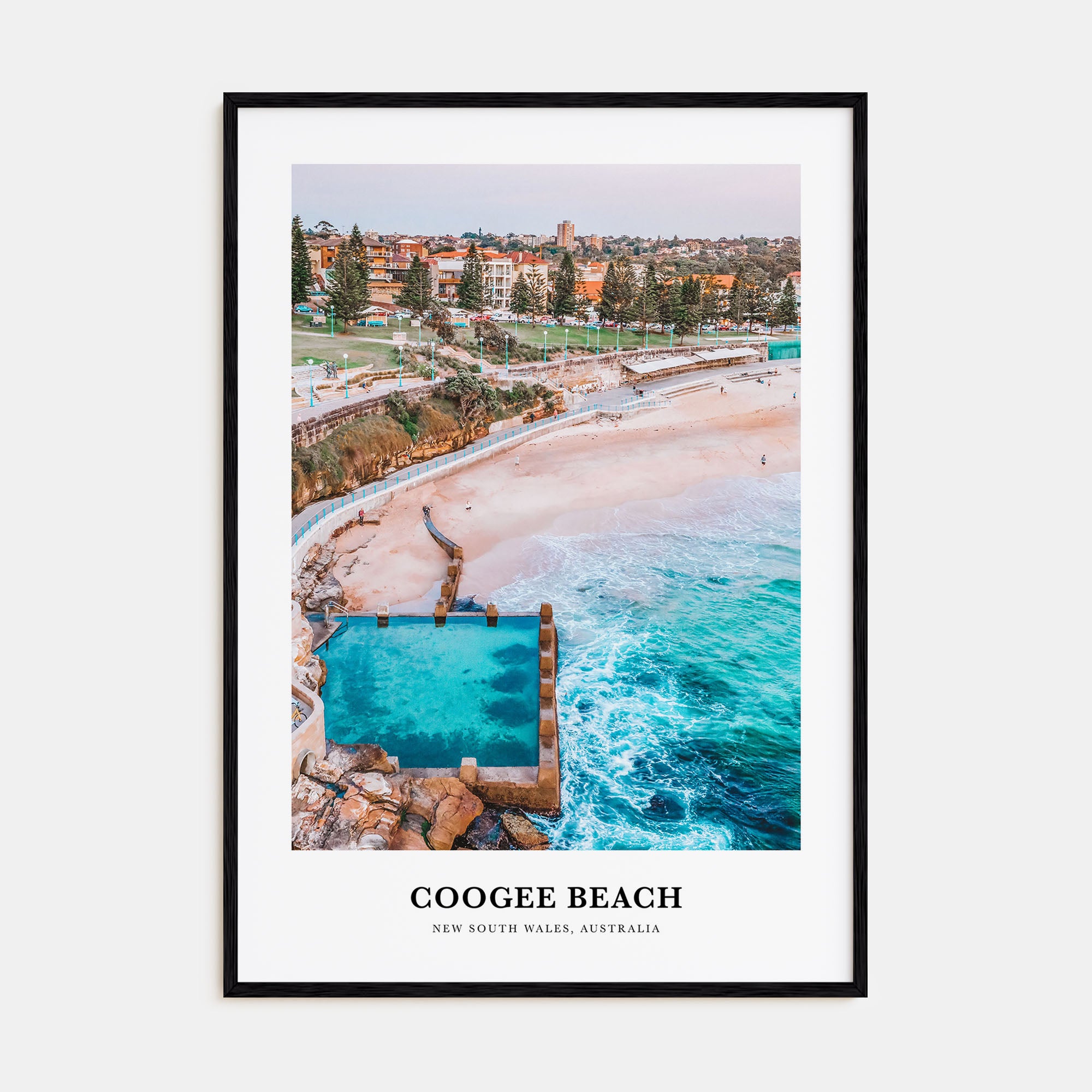 Coogee Beach Portrait Color No 1 Poster