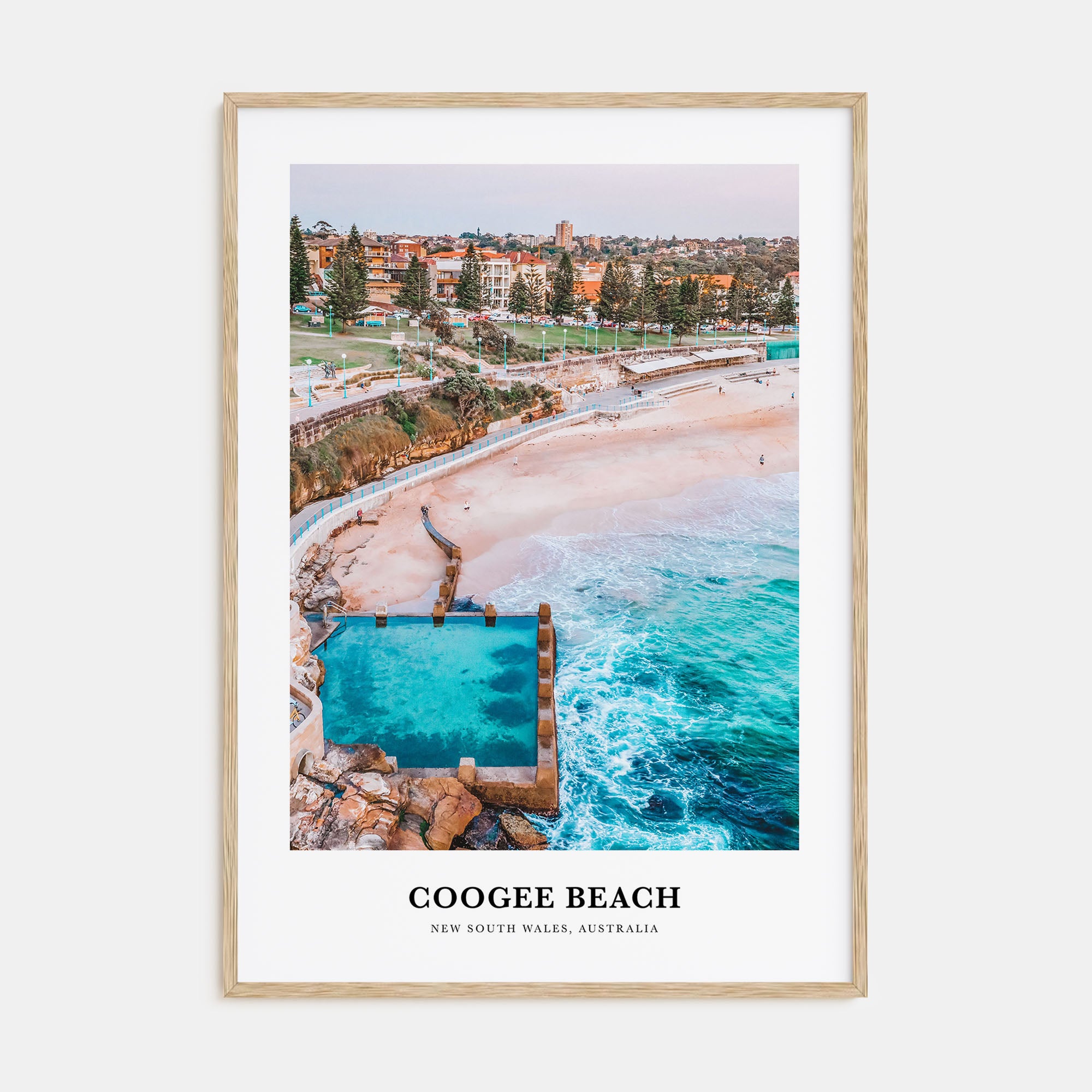 Coogee Beach Portrait Color No 1 Poster