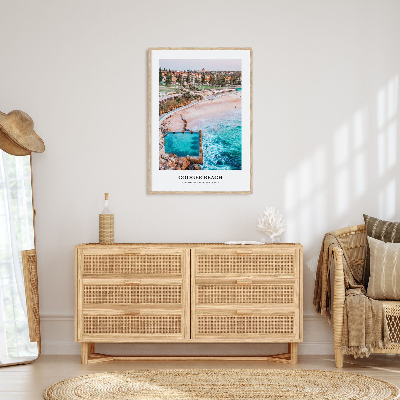 Coogee Beach Portrait Color No 1 Poster