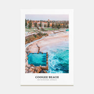 Coogee Beach Portrait Color No 1 Poster