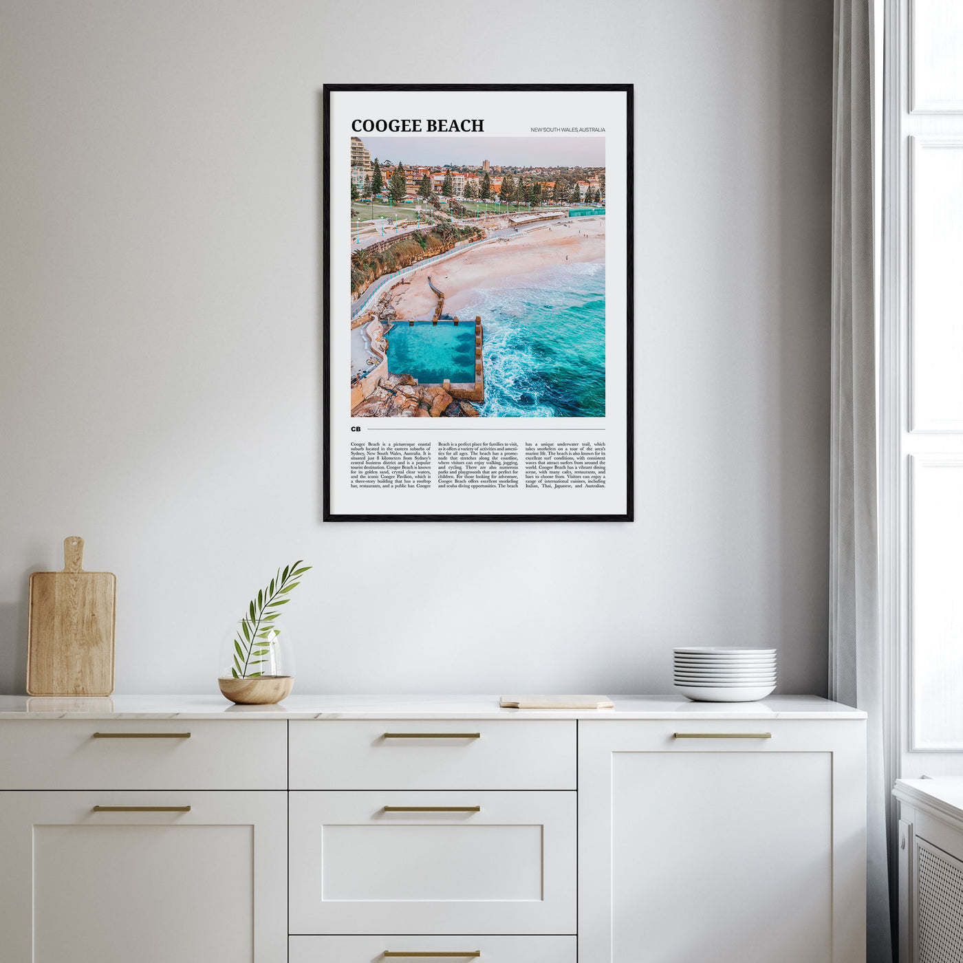 Coogee Beach Travel Color No 1 Poster