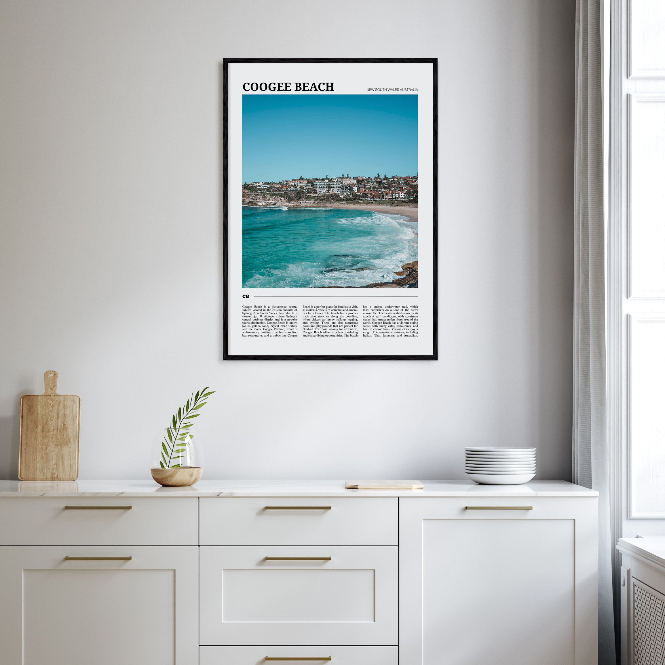 Coogee Beach Travel Color No 2 Poster