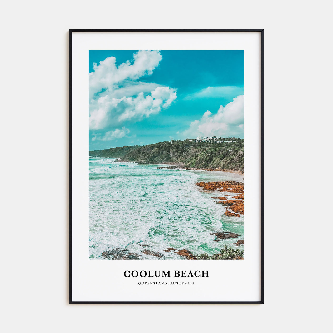 Coolum Beach Portrait Color Poster