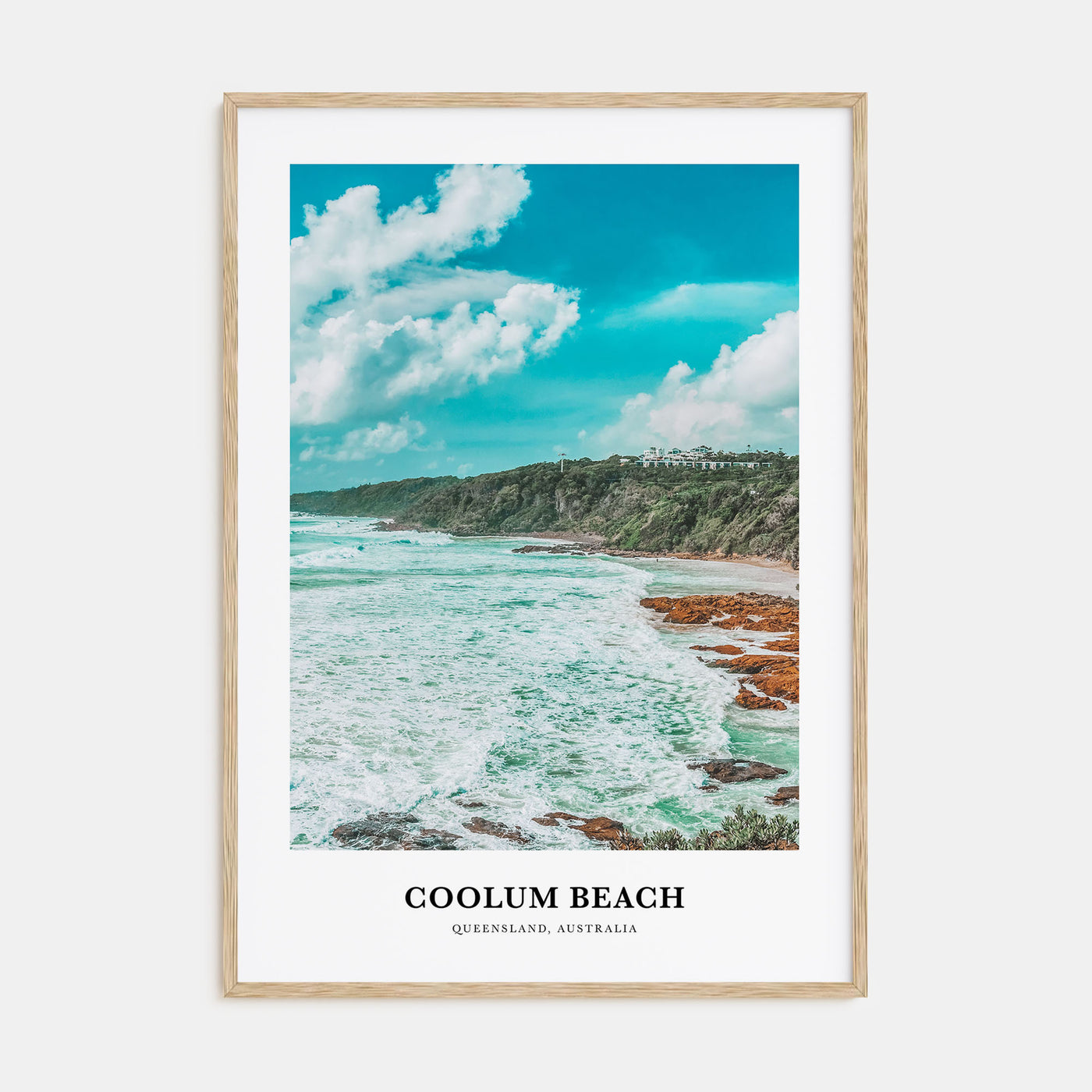 Coolum Beach Portrait Color Poster