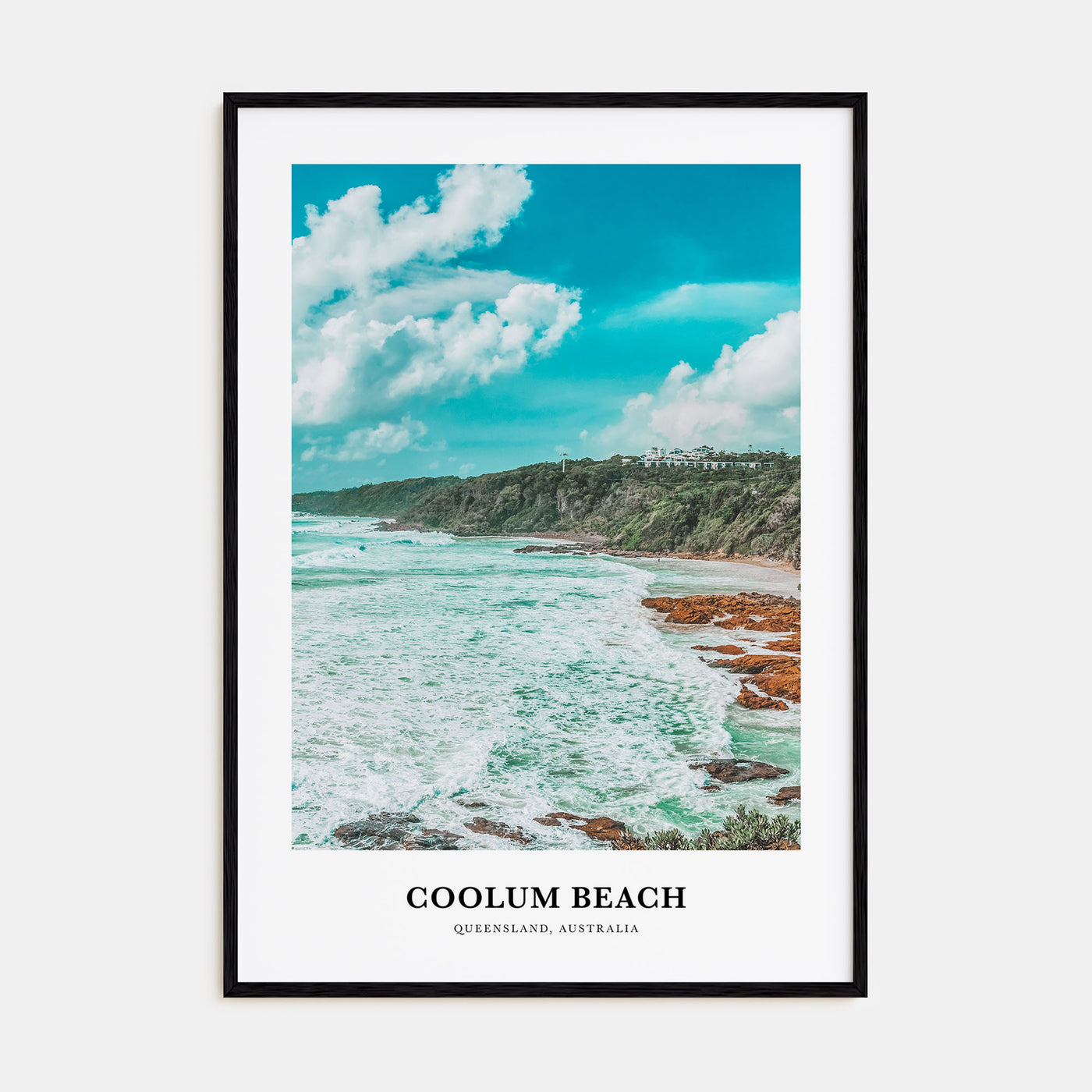 Coolum Beach Portrait Color Poster
