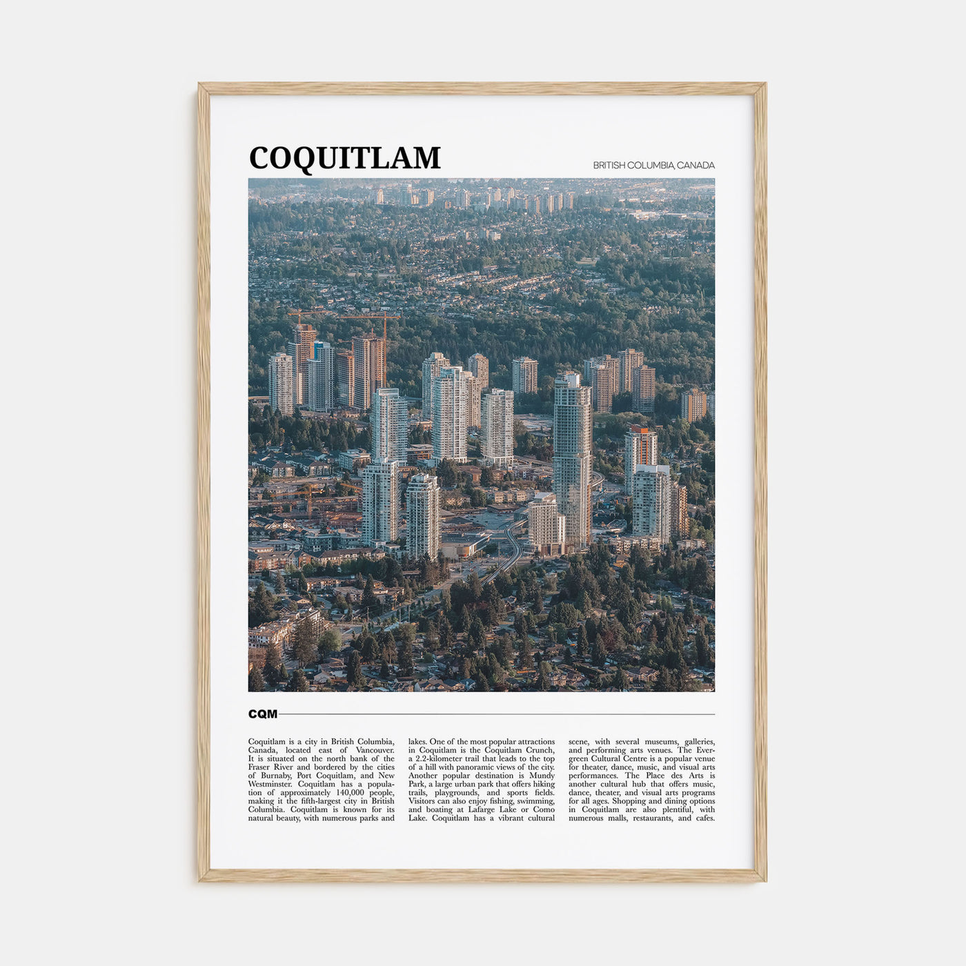 Coquitlam Travel Color No 1 Poster