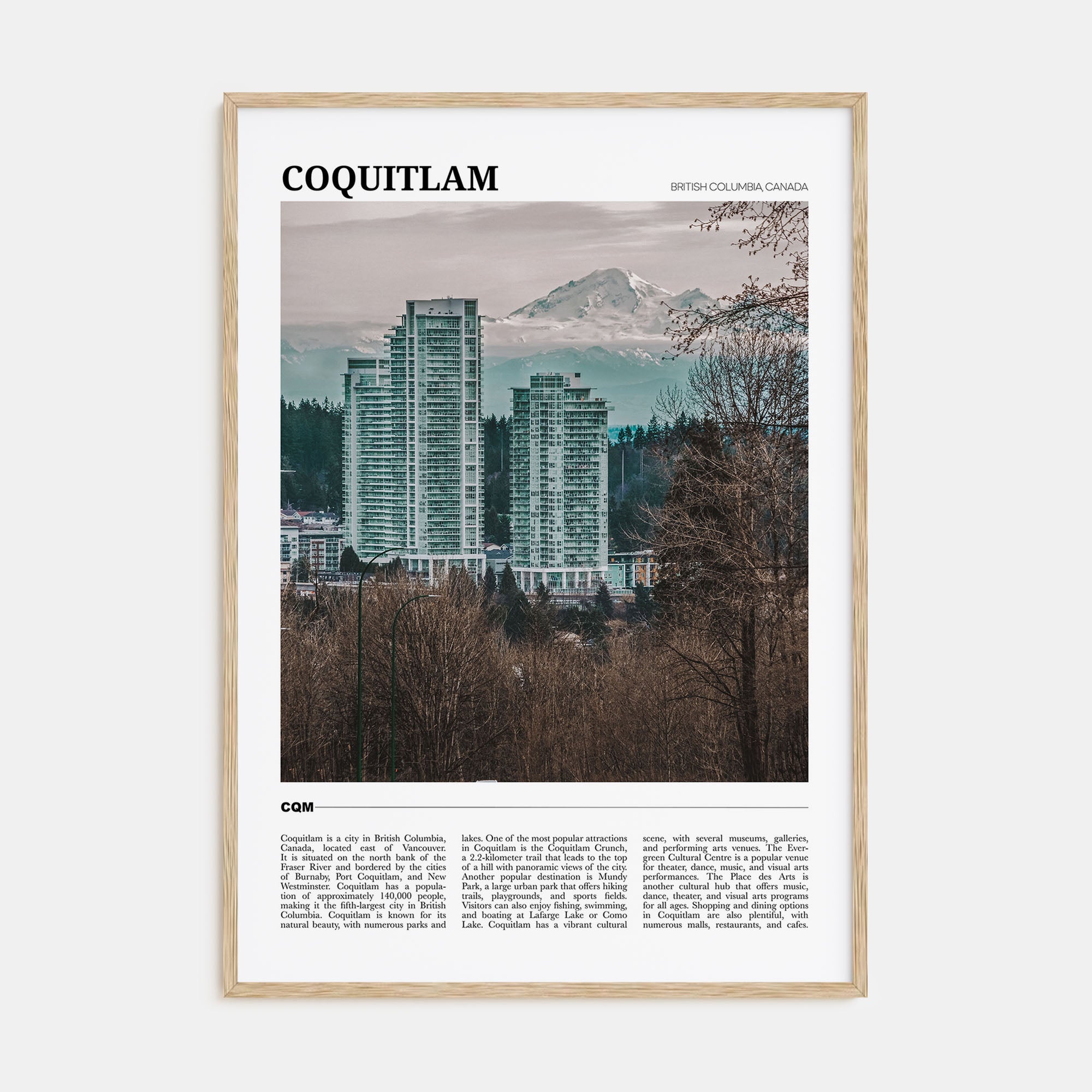 Coquitlam Travel Color No 2 Poster