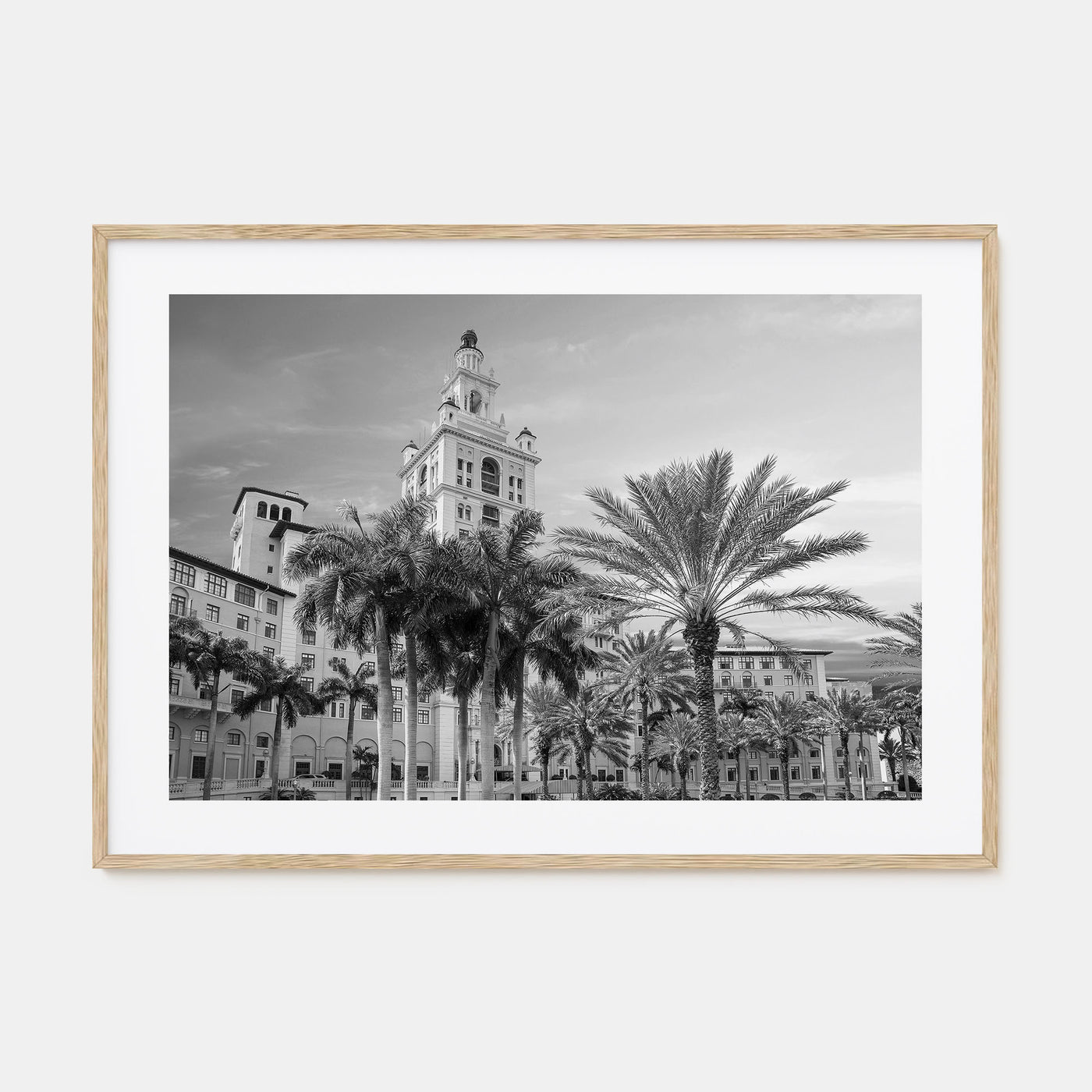 Coral Gables Landscape B&W Poster
