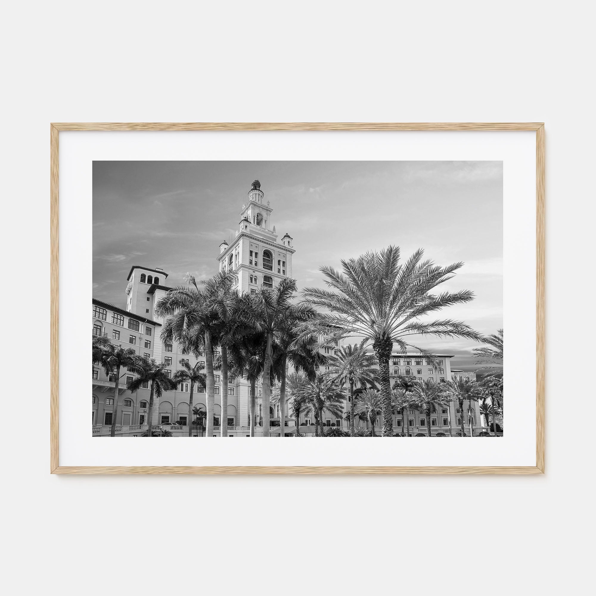 Coral Gables Landscape B&W Poster