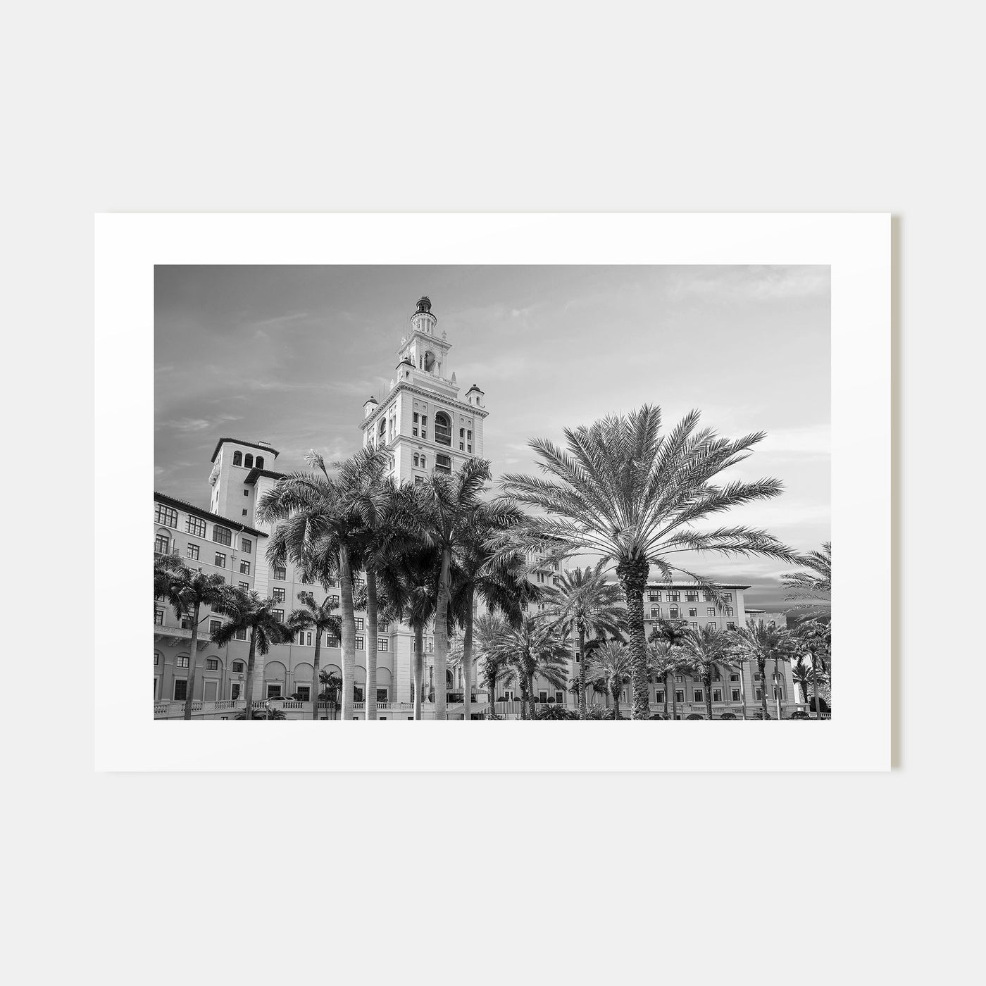 Coral Gables Landscape B&W Poster