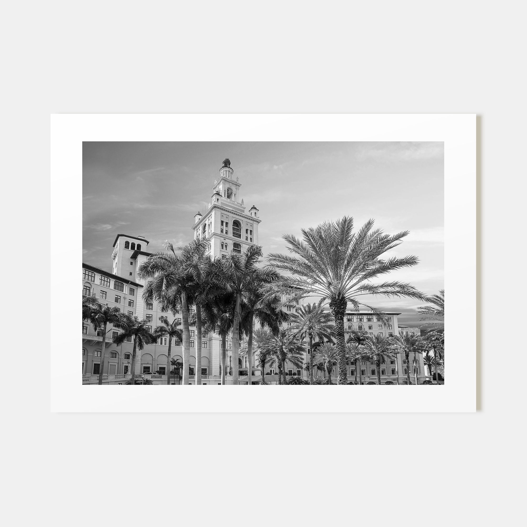 Coral Gables Landscape B&W Poster