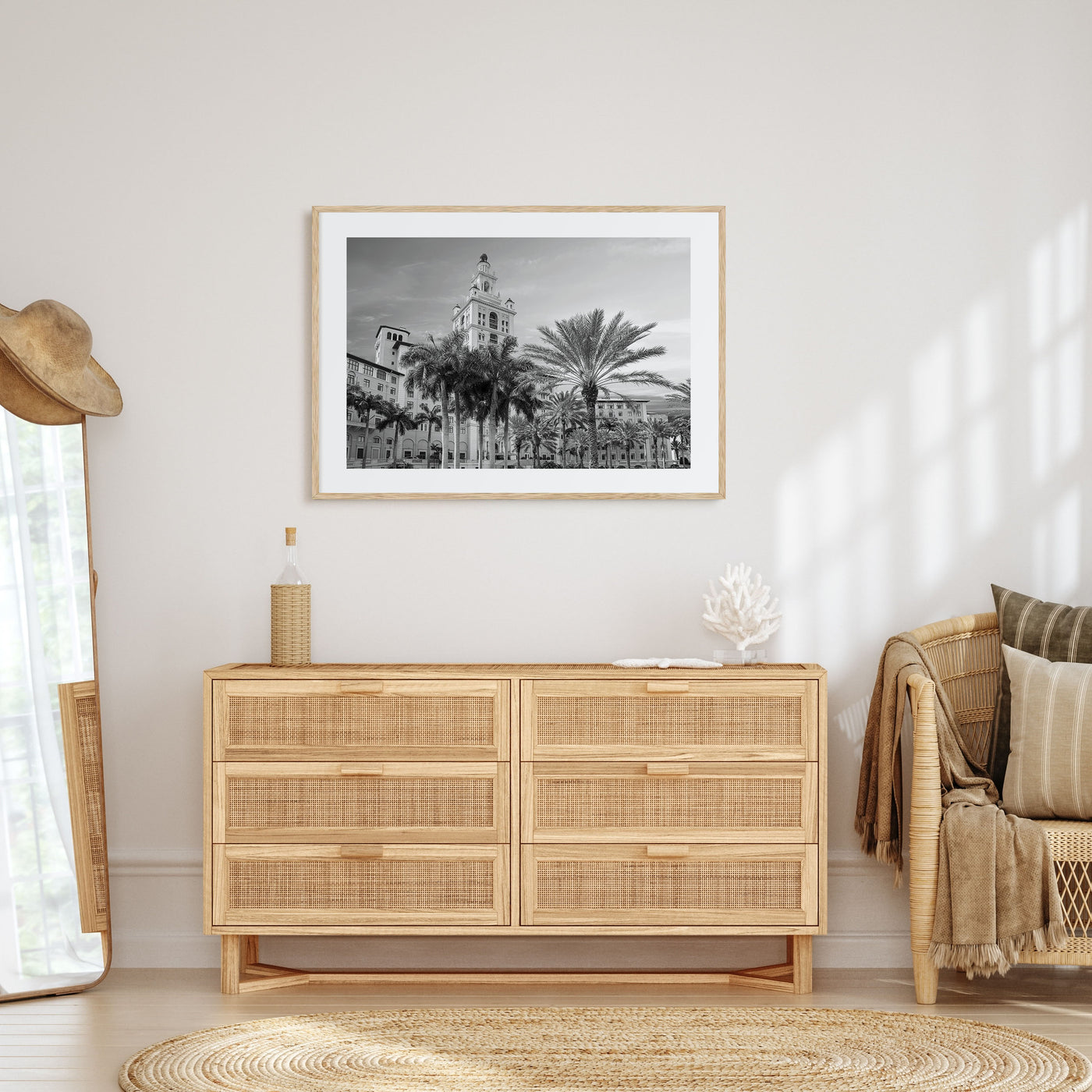 Coral Gables Landscape B&W Poster