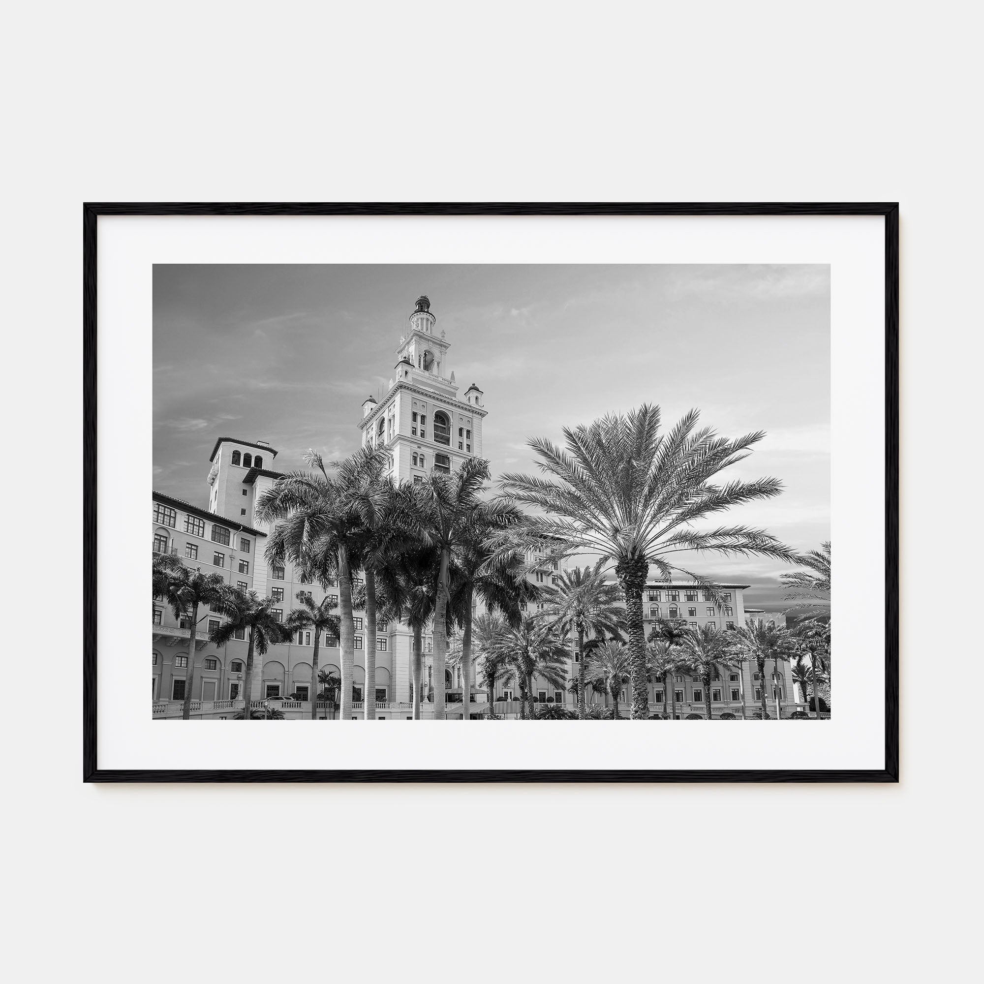 Coral Gables Landscape B&W Poster
