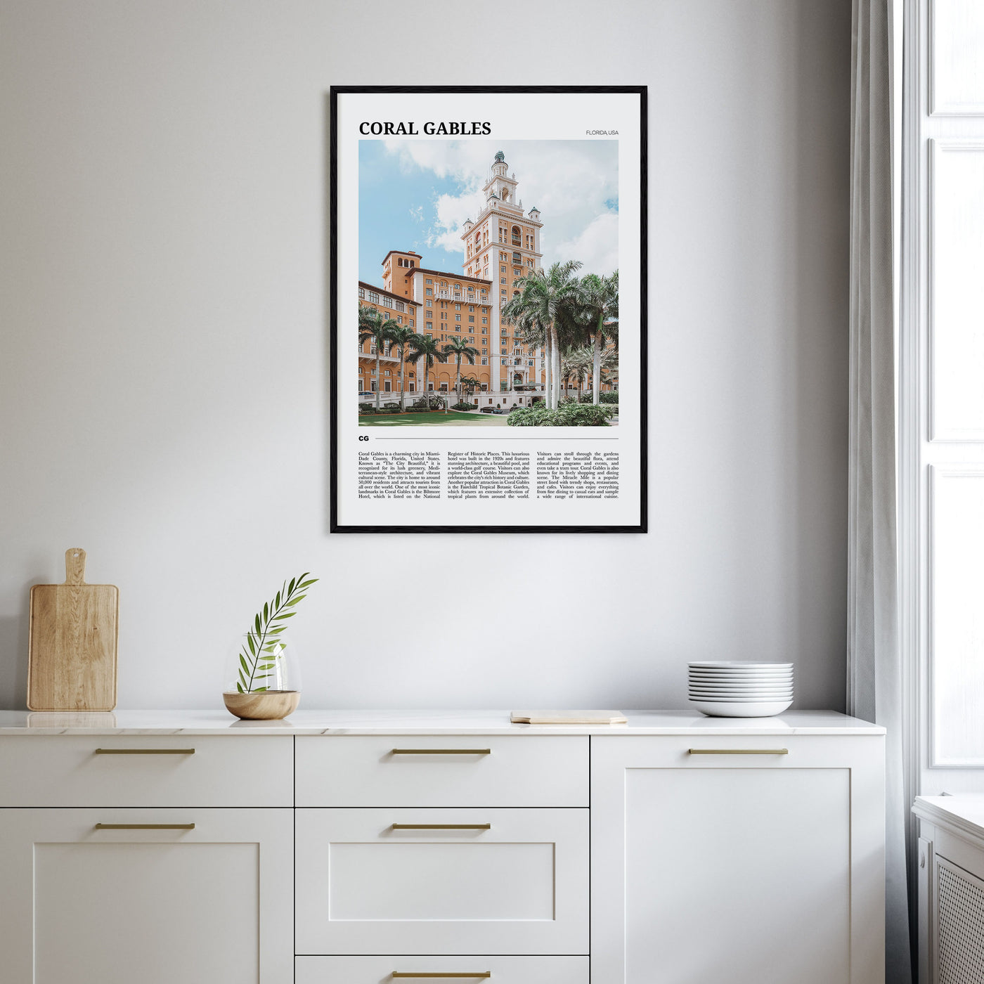 Coral Gables Travel Color Poster