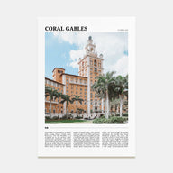 Coral Gables Travel Color Poster