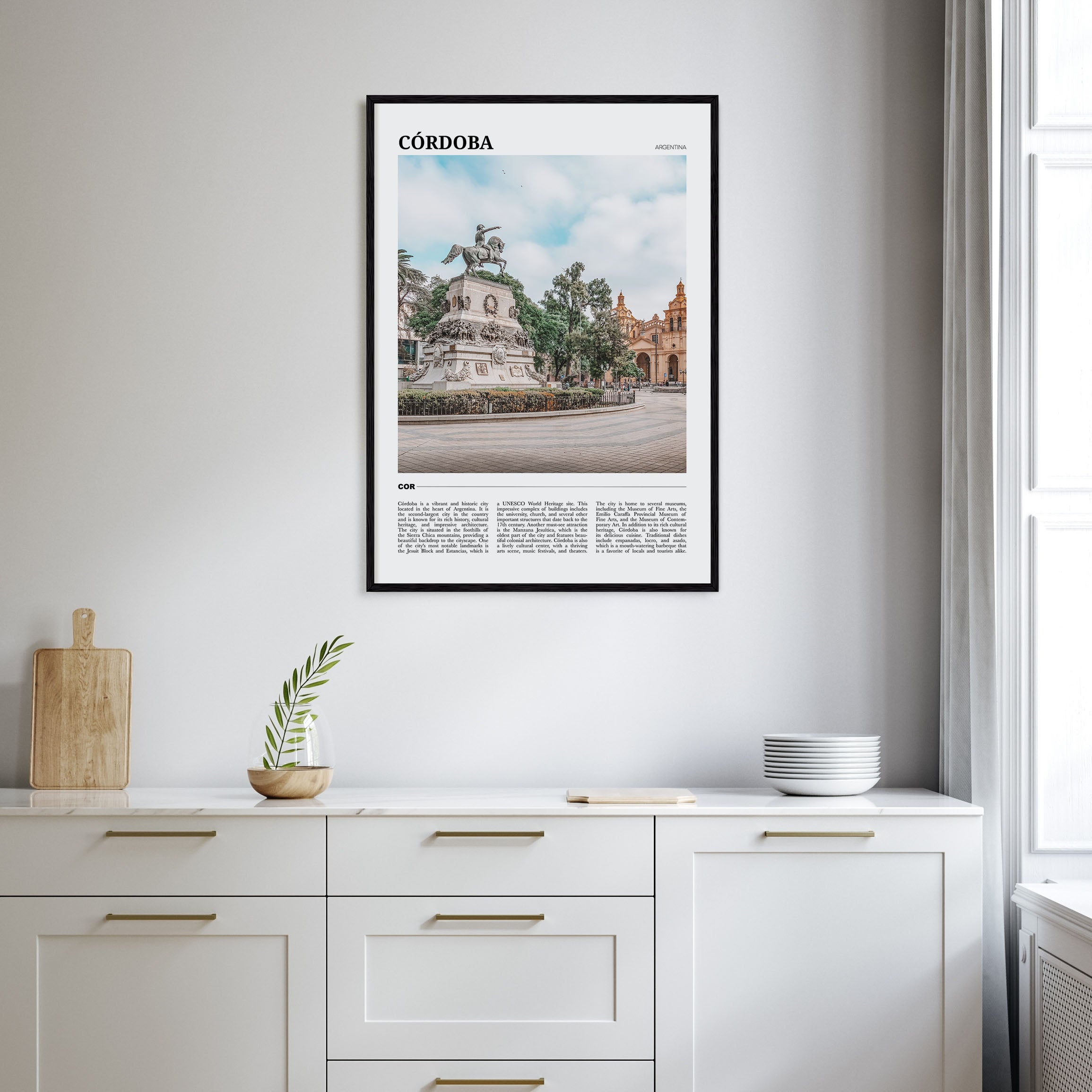 Córdoba, Argentina Travel Color Poster
