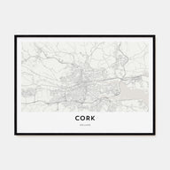 Cork Map Landscape Poster