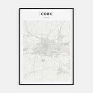 Cork Map Portrait Poster