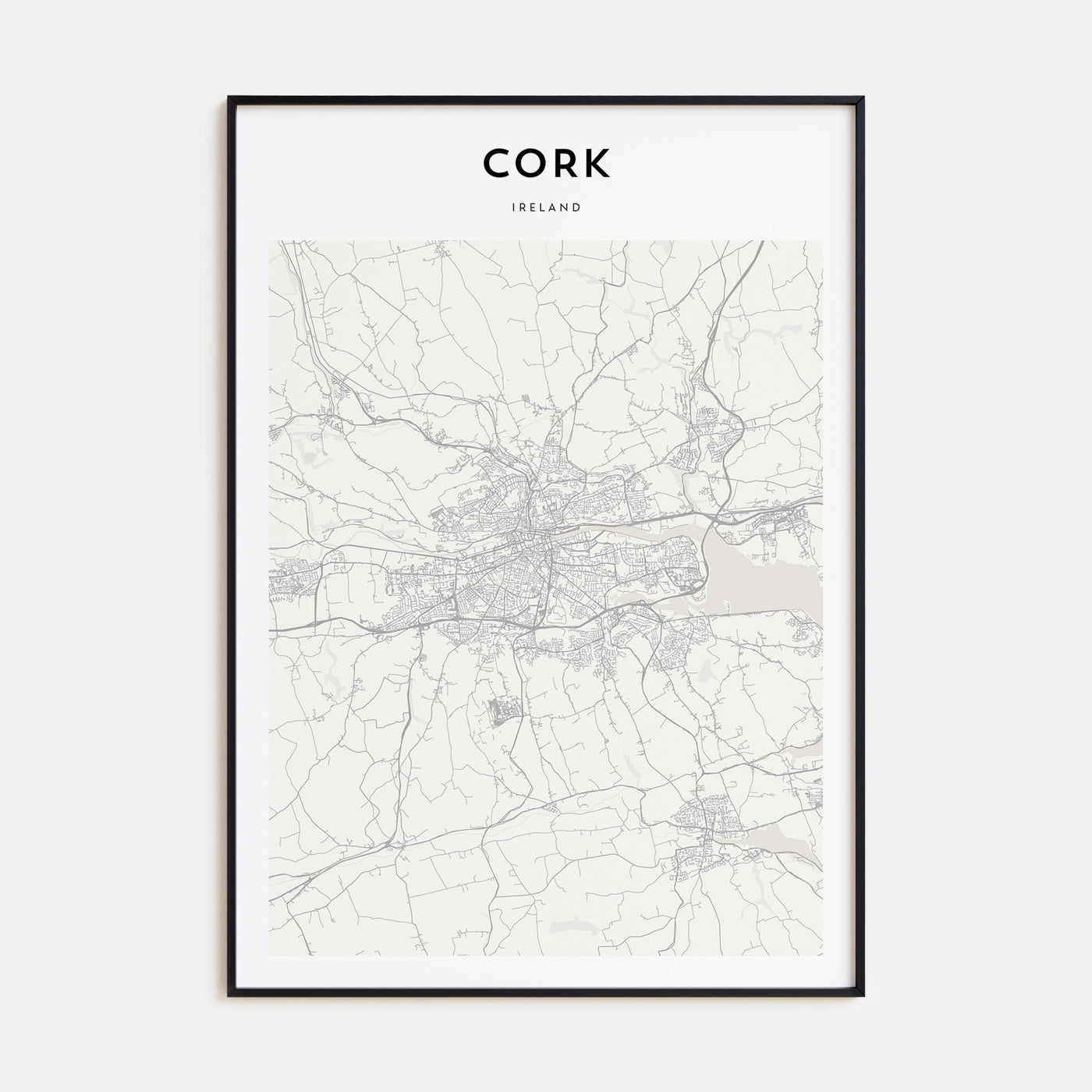 Cork Map Portrait Poster